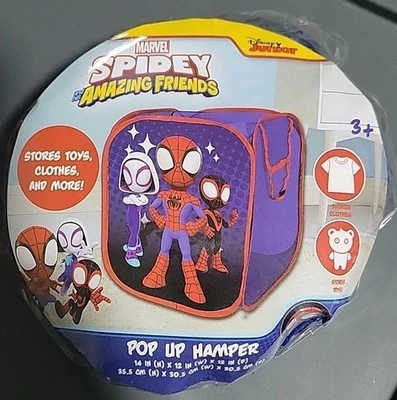 Marvel Spidey And His Amazinh Friends Pop up Hamper, 14'' H X 12'' W X 12'' D - Image 1 of 4