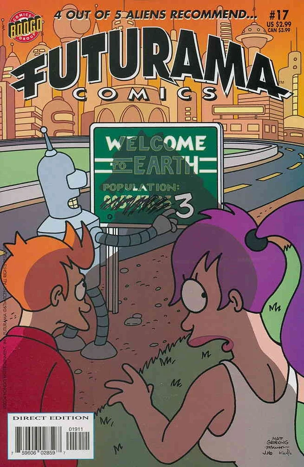 Futurama (Bongo) #17 FN; Bongo | w/Bag+Board - Image 1 of 1