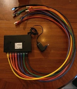 d-link dgs-1008d + 1m Bunte lan Kabel 8-port gigabit switch - Bild 1 von 1