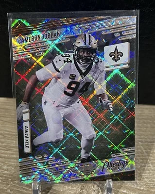 2021 Panini Prestige Cameron Jordan #136 Xtra Points Diamond New Orleans Saints - Image 1 of 2