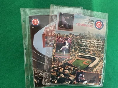 2 Chicago Cubs Official Baseball Yearbooks 1985 & 86 Excellent Condition - Image 1 of 4