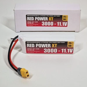 Red Power XT Lipo Akku 3S 11,1V 3000mAh XT60-Stecker Rc Modellbau Lipo Akku - Bild 1 von 10