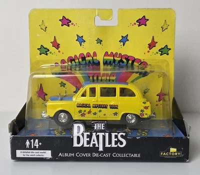 2009 The Beatles Magical Mystery Tour Album Cover Die Cast Yellow Taxi Boxed  - Image 1 of 4