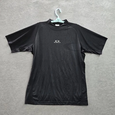 Camisa Oakley Hombre XL Negra Hydrolix Ropa Activa Logo Manga Corta Foto 1 de 4
