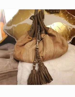 Bebe By Kardashians Leather Drawstring Should Bag - Image 1 of 4