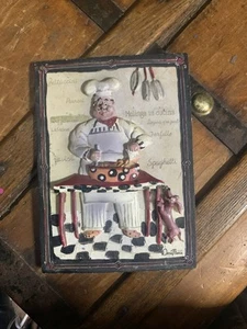 Italian Chef 3D Resin Kitchen Wall Plaque by Dena Marie 4.5"X6" - Picture 1 of 1