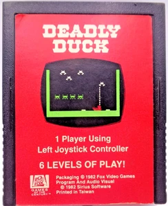 ATARI VCS 2600 -- DEADLY DUCK (VIDEOGIOCHI VOLPE) #NTSC - Foto 1 di 4