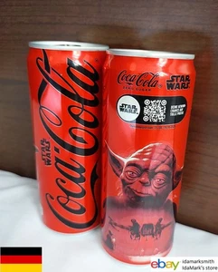 Lata vacía Coca-Cola Zero ALEMANIA 2025 SRAR WARS edición limitada YODA 330 ml roja - Imagen 1 de 17