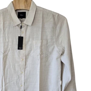 Rails XL Creme Baumwolle Langarm Button Down Hemd Herrenbekleidung Freizeit - Bild 1 von 7