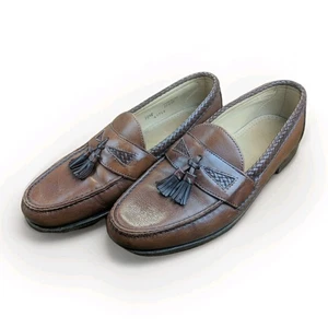 Mocassini Allen Edmonds Maxfield da uomo taglia 10,5 E scarpe in pelle nappa 47716 USA - Foto 1 di 21