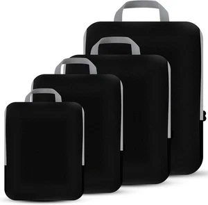 4 Set Kompressions Packwürfel Reisezubehör erweiterbar Packorganizer - Bild 1 von 7