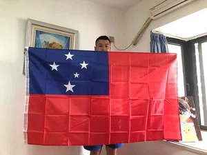 HIMMELSFLAGGE Samoa Flagge 90x150cm Doppeldurchdringung Polyester hängend Samoa WS Amer - Bild 1 von 8
