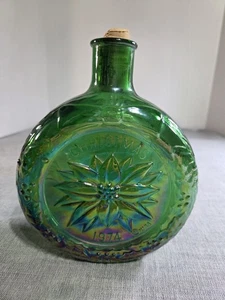 Vintage Karaffe 1974 Karneval Glas Weihnachtsstern Legende Weihnachten Wheaton Flasche - Bild 1 von 8