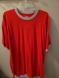 T-shirt Champion uomo classica jersey ringer rossa 2XL (lavata ma mai indossata) nuova senza scatola - Foto 1 di 2