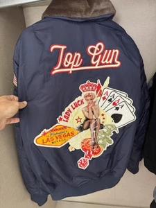 Herren Jacke TOP GUN Fliegerjacke Maverick Pilotenjacke  - Bild 1 von 4