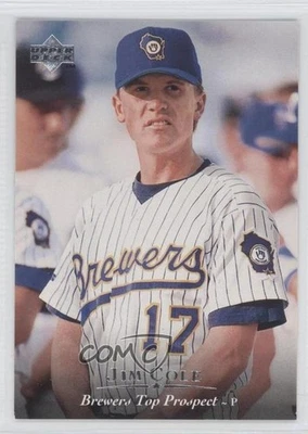 1995 Upper Deck Minor League Top Prospect Jim Cole #182 Rookie RC - Image 1 of 2