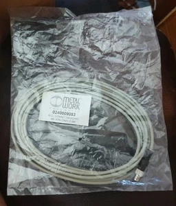 FACTORY BAGGED Metal Work Pneumatic 0240009053 Cable M3 3 PIN CAVO 2.5 METER - Picture 1 of 1