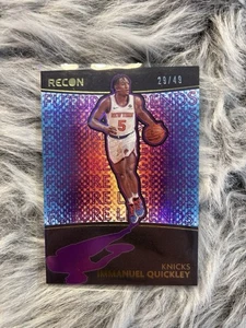 Immanuel Quickley 2021-22 Panini Recon Future Legends Purple /49 Knicks - Bild 1 von 3
