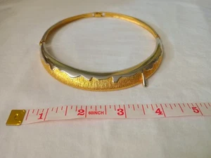 Silver And Gold DRIP Collar Choker Necklace Gold Tone Shiny Glazed Donut - Picture 1 of 5