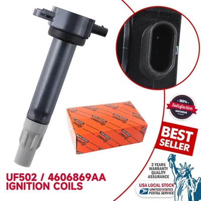 Premium UF502/4606869AA Ignition Coil For Dodge Challenger V6 3.5L 2009-2010 - Image 1 of 4