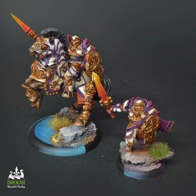Champion of the Order of the Wall Protectorate Menoth  ** COMMISSION ** painting - Image 1 of 4