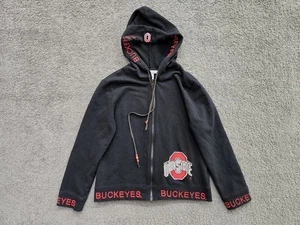 Vintage Belle Pointe Ohio State Buckeyes Hoodie Damen Medium durchgehender Reißverschluss Stickerei - Bild 1 von 13