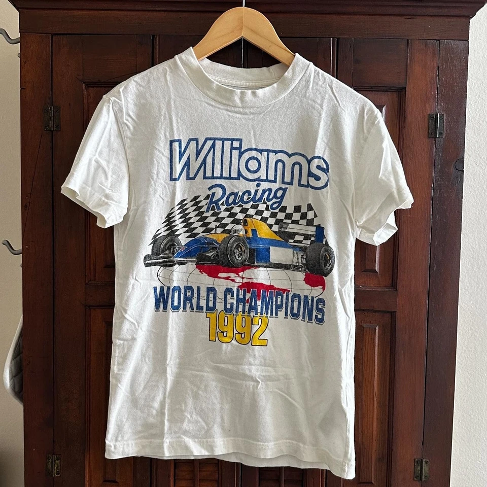 Williams Racing Fórmula 1 Campeones del Mundo 1992 camiseta reimpresión AN55283 Foto 1 de 1