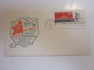 US COVER 1974 INDEPENDENCE HALL FDC SCOTTS #1546 ARTOPAGES CACHET - Bild 1 von 3