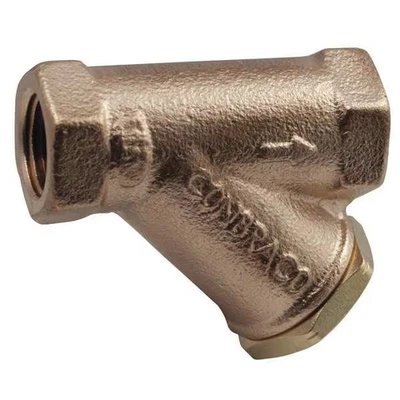 APOLLO CONBRACO 1/2" NPT Bronce Y-Strainer 200-SWP / 400-WOG con 1/4" Soplado Foto 1 de 4
