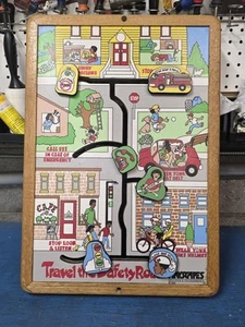 1994 Vintage Playscapes Wall Toy Travel The Safety Road For Dr Dentist Office - Picture 1 of 5