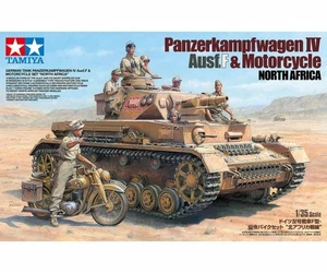 Dt. PzKpfw.IV Ausf.F m. Krad DAK / 1:35 - Tamiya 25208 - Bild 1 von 1