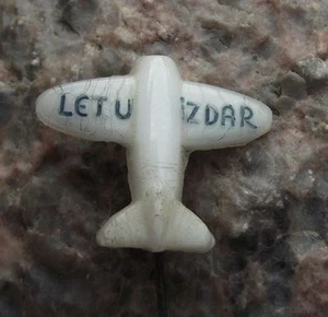 Antique 1950's Pilots Tally Ho Successful Flight Wish Cry Aircraft Pin Badge - Picture 1 of 2