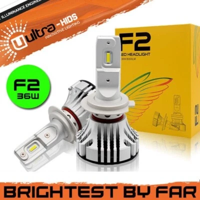 F2 H4 H7 CANBUS ERROR FREE WHITE LED KIT 6500K MOT LEGAL ACCURATE BEAM PATTERN - Image 1 of 4