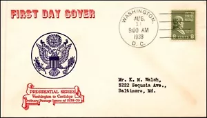 Scott 813 8 Cents Van Buren Anderson FDC Typed Address Planty 813-51 - Bild 1 von 2