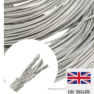 304 Edelstahl Drahtseil Kabel Takelage PVC klar kunststoffbeschichtet 8 mm - Bild 1 von 4