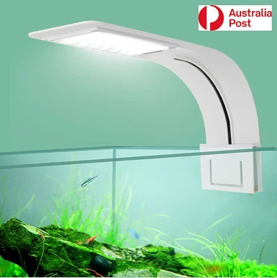 LED Aquarium Light Slim For 20-80CM Aquarium Fish Tank Waterproof Clip-on Lamp
