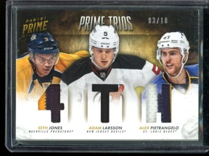 2013-14 Panini Prime Trios Patch Adam Larsson/Alex Pietrangelo/Seth Jones 3/10 - Picture 1 of 1