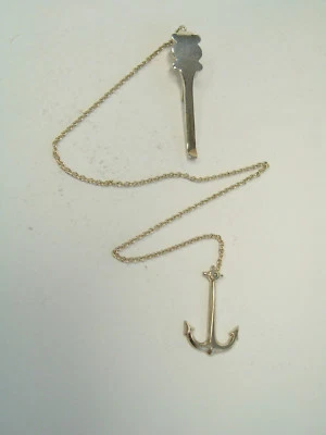 Segnalibro in Argento 925 con ANCORA - segnapagina libro marina - marinaio- mare - Immagine 1 di 3