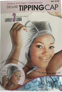 MAGIC HAIR HIGHLIGHTING TINTING FROSTING & TIPPING CAP WITH NEEDLE, UK FREE POST - Picture 1 of 1