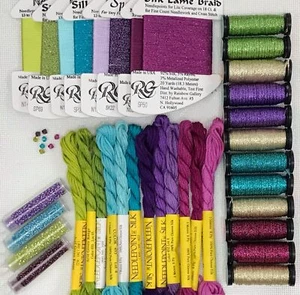 Wright Friends threads beads canvas kit Tony Minieri design counted canvas work - Picture 1 of 3