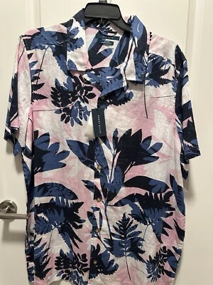 NWT Perry Ellis Button Down Linen Shirt 2X - Image 1 of 3