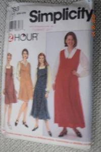 SIMPLICITY 7293  2-HOUR WOMEN'S PETITE JUMPER SZ 26W-28W-30W-32W Uncut - Picture 1 of 2