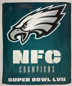 Super Bowl 57 LVII ￼Philadelphia Eagles NFC Champion 15”x18”Rally Towel USA Made - Picture 1 of 1