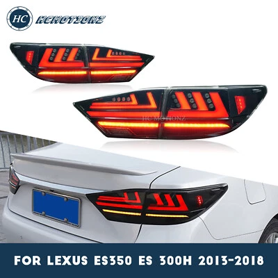 LED Tail Lights For Lexus ES350 ES300h 2013-2018 Rear Lamps Smoke 4PCS Assembly - Image 1 of 4