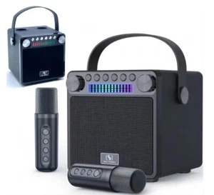 Altoparlante Bluetooth Party Macchina Karaoke con 2PCS Wireless Micrs karaoke - Foto 1 di 7