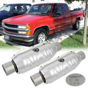 Convertidores catalíticos 2X 2,5" EPA 15" de largo para Chevy GMC C/K 1500 2500 1996-1998 - Imagen 1 de 15