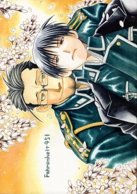 Fullmetal Alchemist Doujinshi Comic Book Maes Hughes x Roy Mustang Fahrenheit451 - Image 1 of 4