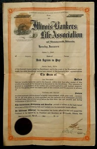1919 James & Roye East Deport Texas Woods Monmouth Illinois Bankers Life Assoc. - Imagen 1 de 1