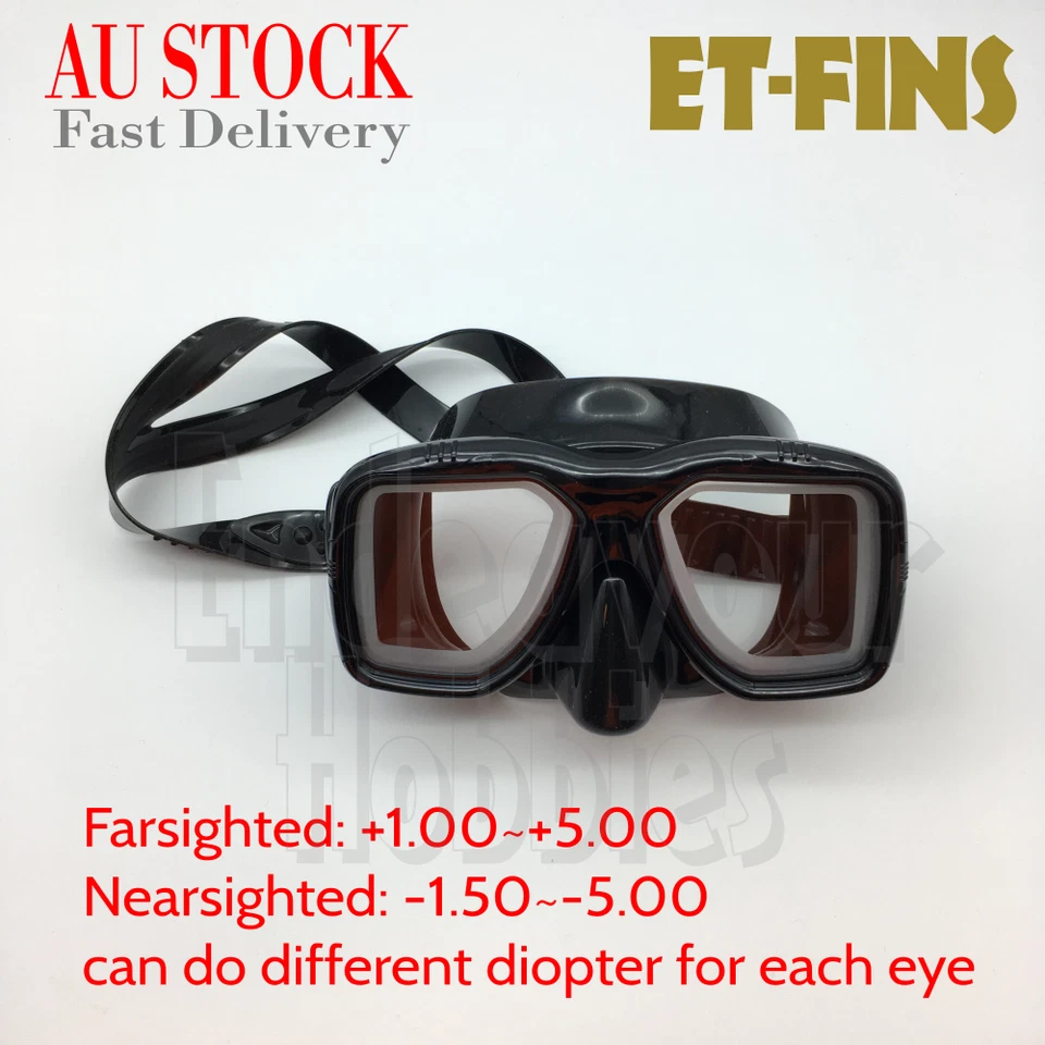 Prescription Presbyopia Far Sighted Diving Goggles Optical Corrective Dive Mask - image 1 of 1
