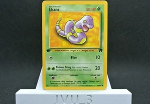 Pokemon EKANS 56/82 1st Edition Common Team Rocket Card 2000 WOTC TCG NM - Picture 1 of 12